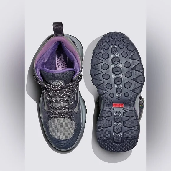 Vans MTE Crestline Waterproof Dark Grey Purple Men's 8 / Women’s 9.5 NWT - Picture 4 of 6